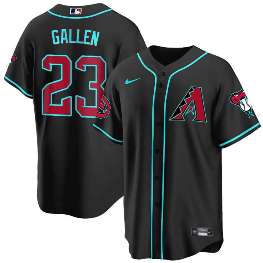 Men Arizona Diamondback #23 Gallen Black 2024 Nike Cool Base MLB Jersey